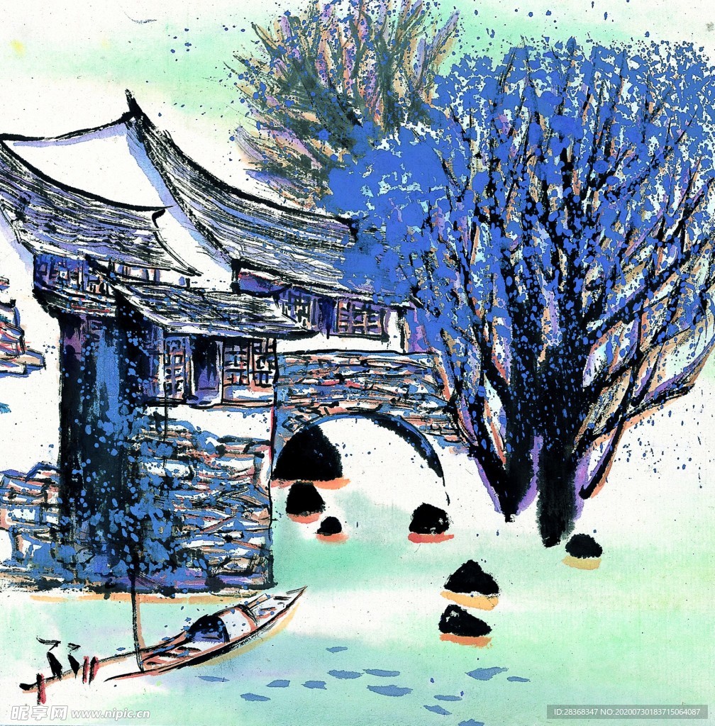 水墨风景画