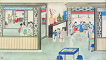 古代市井工笔画