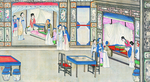 古代市井工笔画