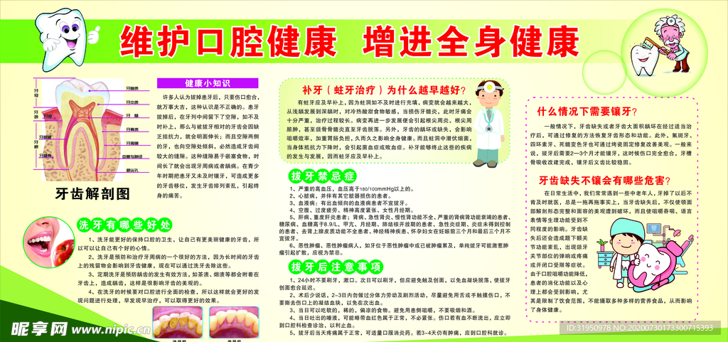 口腔展板