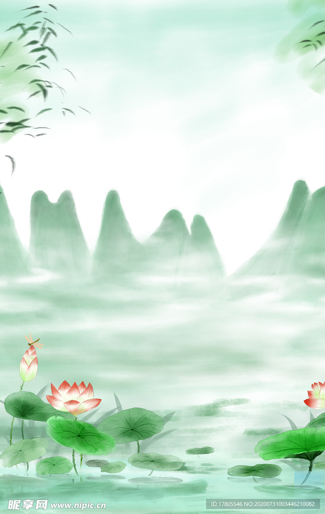 水墨素材 毛笔画素材 墨迹素材