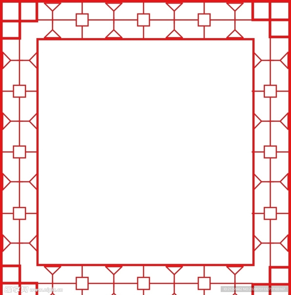 中国风卡通纹理线条装饰图案