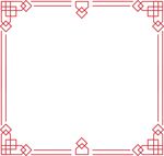 中国风红色边框装饰