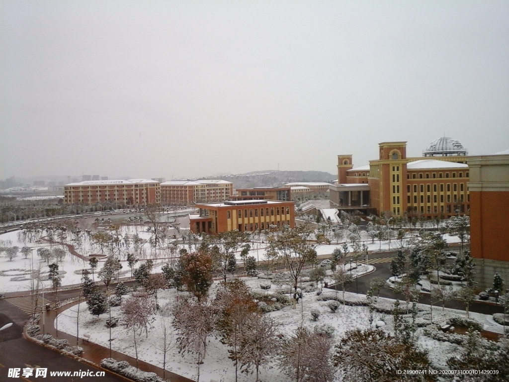 云南大学雪景