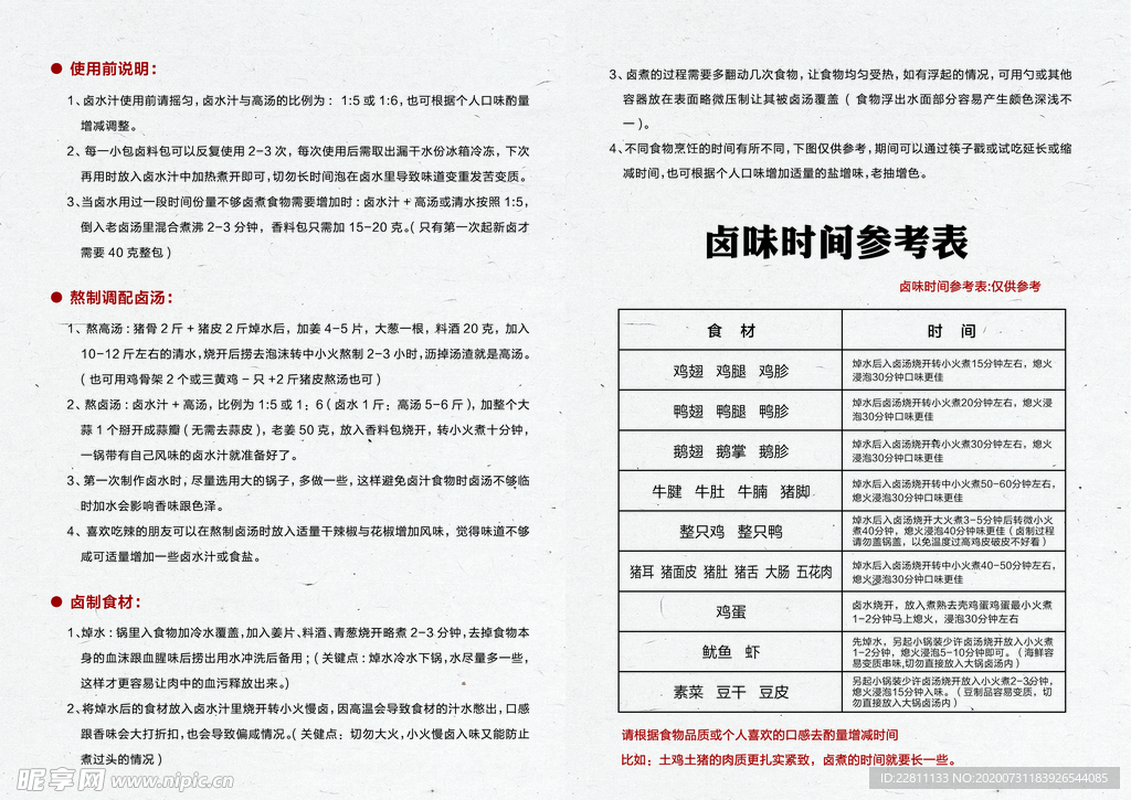 秘制五香卤水手册
