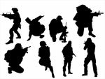 士兵矢量图