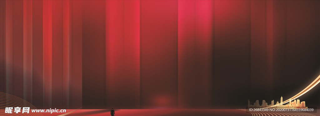 红色背景