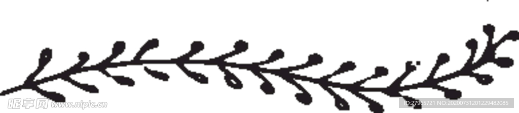 手绘花卉元素