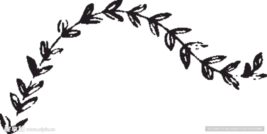 手绘花卉元素