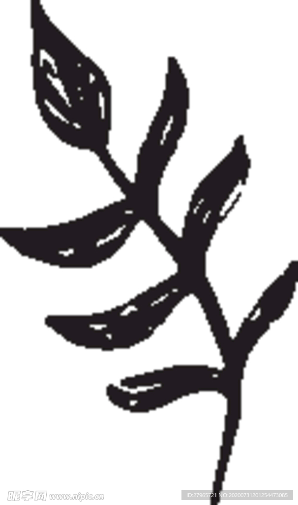 手绘花卉元素