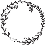 手绘花卉元素
