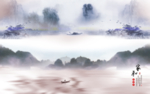 山水画 水墨山水画 意境山水画