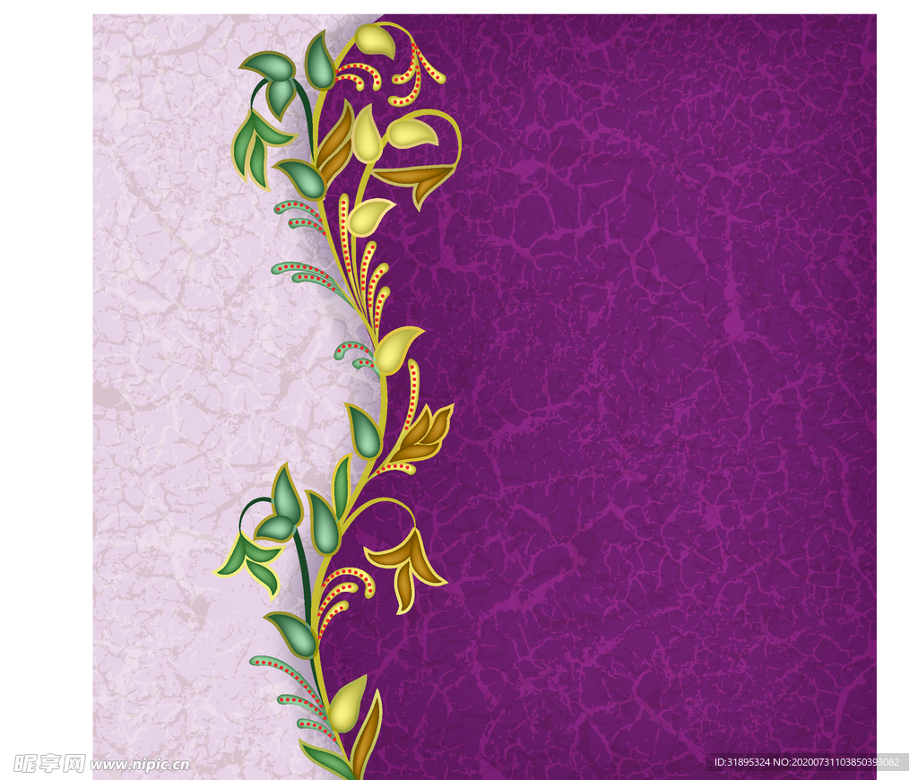 紫色 纹理高档花纹 宣传背景图