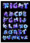 发光立体字母