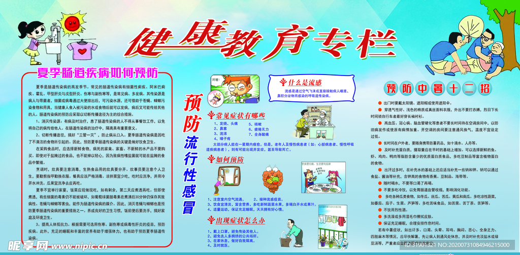 健康教育展板