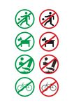 花草牌警示图标