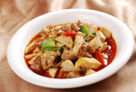 猪肠焖豆腐