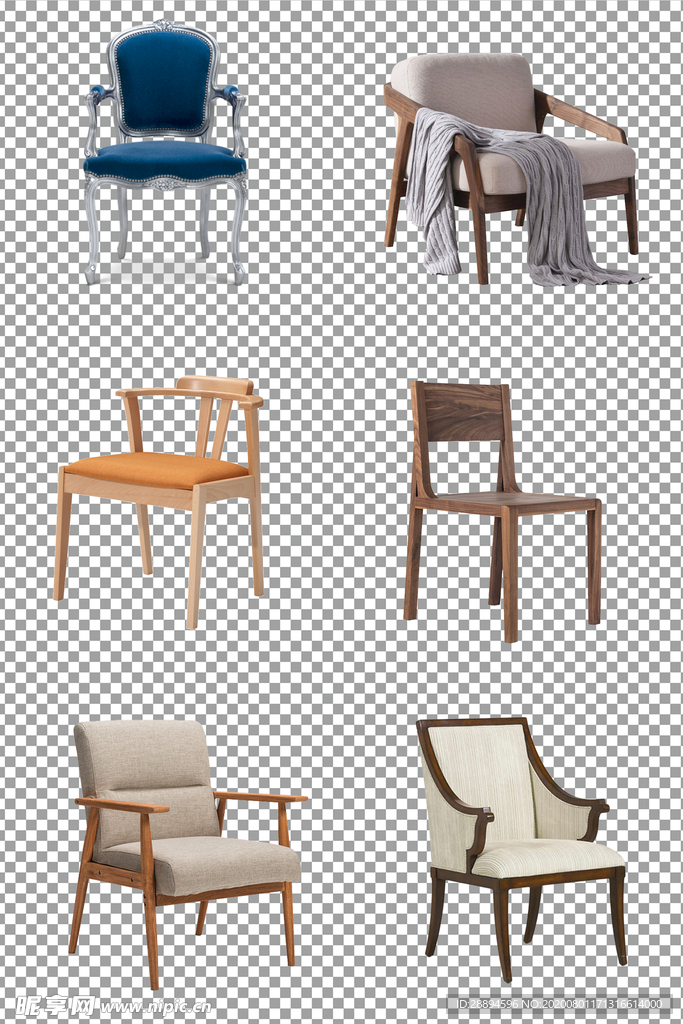 中式木质椅子