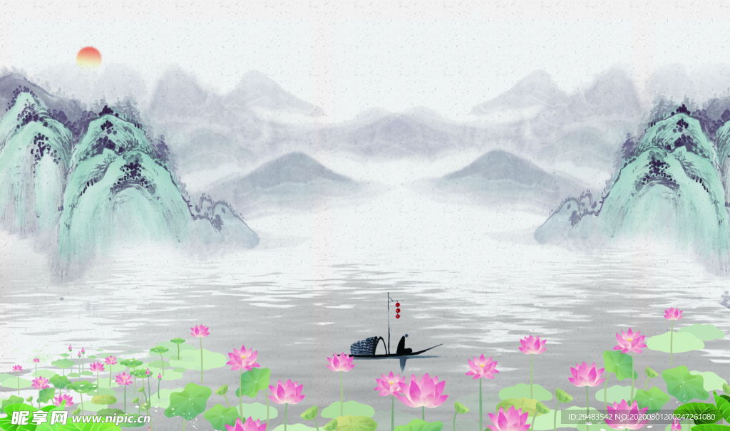 山水画 水墨山水画 意境山水画
