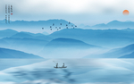 山水画 水墨山水画 意境山水画