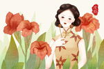 复古旗袍女装图片