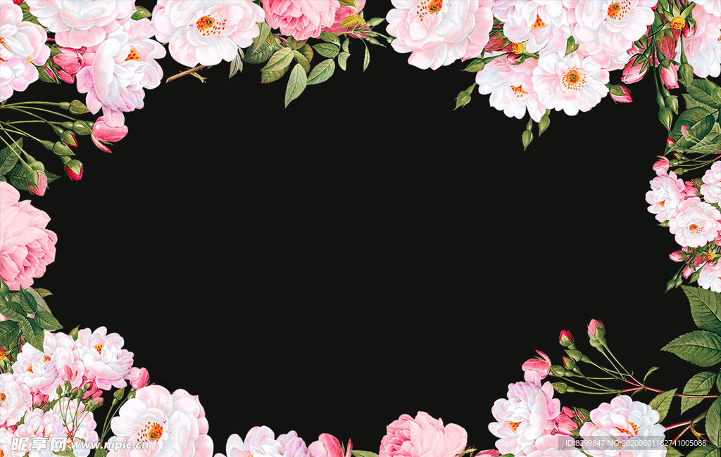 花朵边框
