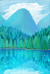 风景山水插画