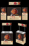 麻辣烫 广告桌 画面