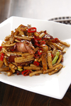 茶树菇炒腊肉