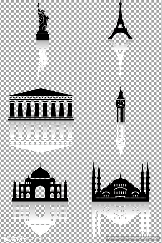 地标建筑插画