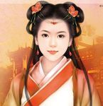 古装美女插画图片