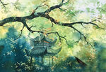 古风装饰绘画背景图片