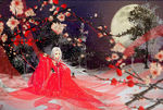 古装帅哥美女插画图片