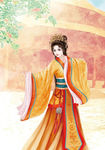 古装帅哥美女插画图片