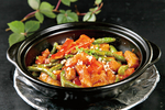 常茄子烧豆角