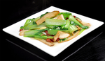 烤蘑菇炒油菜