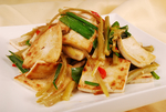 酸菜杆煎豆腐