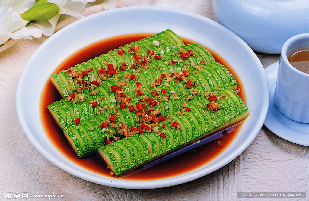 蒜茸蒸葫芦