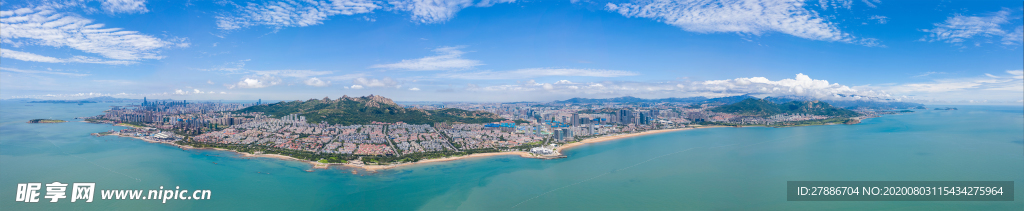 青岛崂山浮山全景图