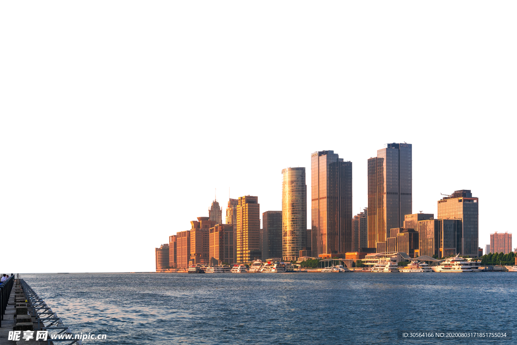 上海城市浦西建筑背景海报素材