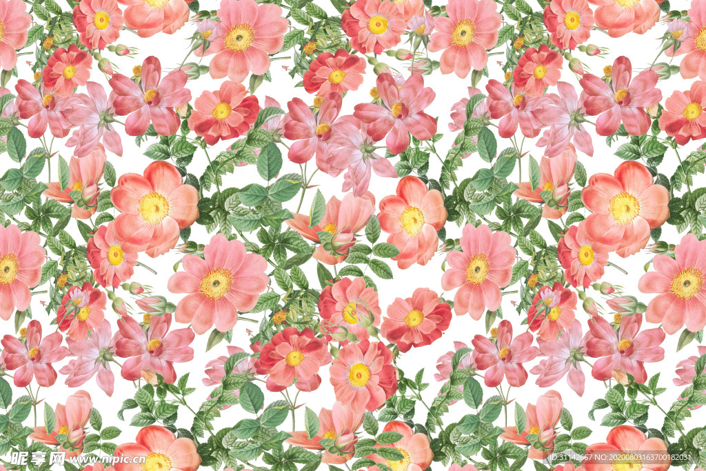 无缝花纹