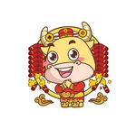 恭喜发财2021年拜年小牛