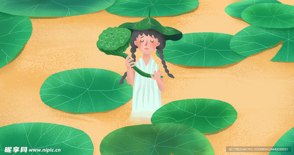 处暑海报 处暑素材 节气海报