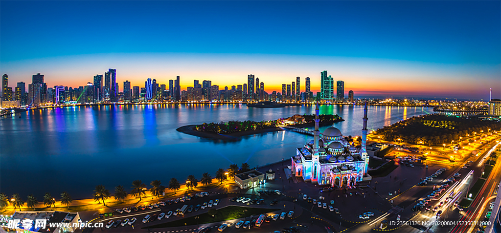 沙迦海滨全景