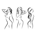 女人轮廓