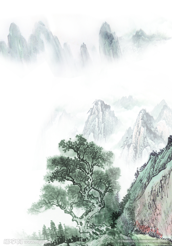 古风水墨山水