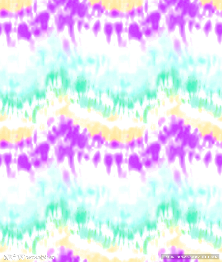 多色扎染