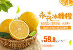 永兴冰糖橙促销海报图