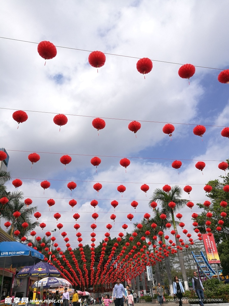 节日 喜庆 灯笼 红色