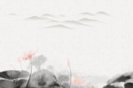 莲花荷花电视背景墙装饰画